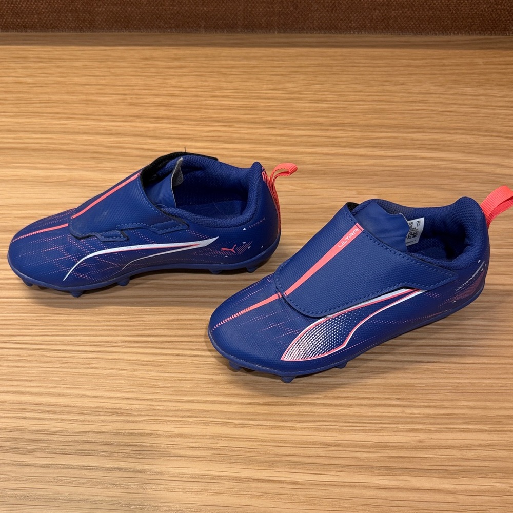 Puma Girls Kids Purple and Pink Soccer Cleats US 11